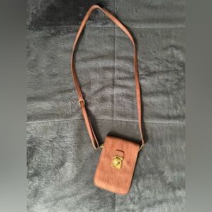 Purple Leather Satchel